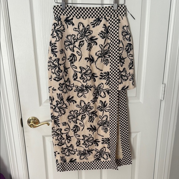 C/MEO Collective Black Midi Wrap Skirt size medium - Picture 1 of 3